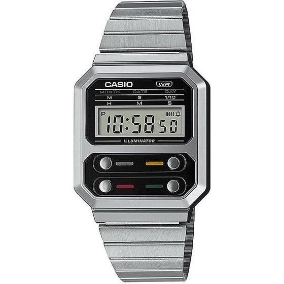 Casio Zegarek Retro Vintage A100WE-1AEf (zd640f) + Box - (A100WE-1ADF)