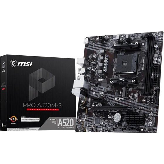 MSI Motherboard - (Pro A520M-S)