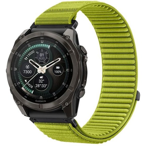 Tech-Protect Nylonloop Garmin Fenix 5X / 5X Plus / 6X / 6X Pro / 7X / 8 / 8 Pro / 9 / 9 Pro (51 MM) Electric LIME