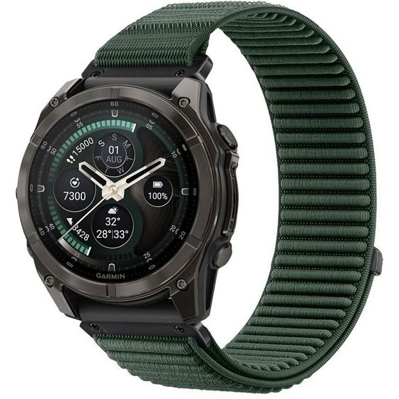 Tech-Protect Nylonloop Garmin Fenix 5X / 5X Plus / 6X / 6X Pro / 7X / 8 / 8 Pro / 9 / 9 Pro (51 MM) Military GREEN