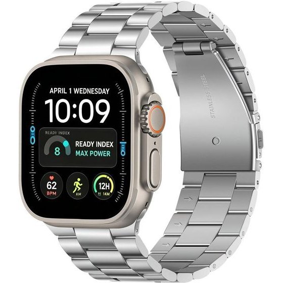 Tech-Protect Stainless Apple Watch 8 / 9 / 10 / 11 / 12 / Se / Ultra (44 / 45 / 46 / 49 MM) SILVER