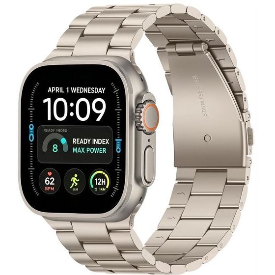 Tech-Protect Stainless Apple Watch 8 / 9 / 10 / 11 / 12 / Se / Ultra (44 / 45 / 46 / 49 MM) STARLIGHT