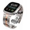 Tech-Protect Stainless Apple Watch 8 / 9 / 10 / 11 / 12 / Se / Ultra (44 / 45 / 46 / 49 MM) TITANIUM/ORANGE