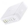 Baseus Desktop Charger Enerfill FH21, 120W, 3.25A, 2 x USB-A - 4 x USB-C, White - (E0120T01)