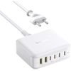 Baseus Desktop Charger Enerfill FH21, 120W, 3.25A, 2 x USB-A - 4 x USB-C, White - (E0120T01)
