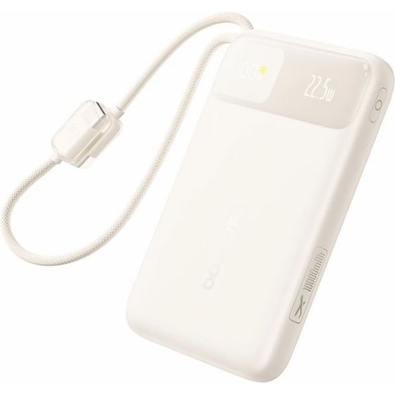 Baseus Powerbank Enerfill FC11, 10000mAh, 22.5W, Qc + PD, Beige - (E0027R05)