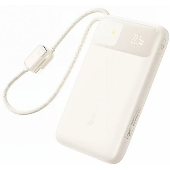 Baseus Powerbank Enerfill FC11, 10000mAh, 22.5W, Qc + PD, Beige - (E0030401)