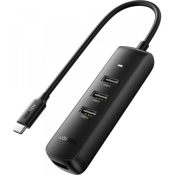 Ugreen USB-C Hub CM416 (10916), 4 x USB-A 3.0, Black