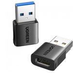 Ugreen USB-C To USB-A Adapter US701 (45275), 2-Pack, Black