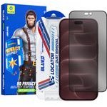 Blueo - Anti-Peep Privacy Glass with Applicator Pro - iPhone 18 Pro Max - Black