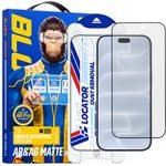 Blueo - Anti-Reflective Matte Glass with Applicator Pro - iPhone 18 Pro - Black