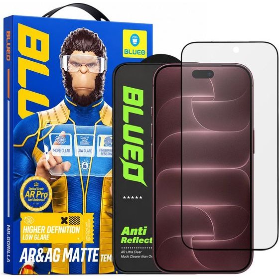 Blueo - Anti-Reflective Matte HD Glass - iPhone 18 Pro Max - Black