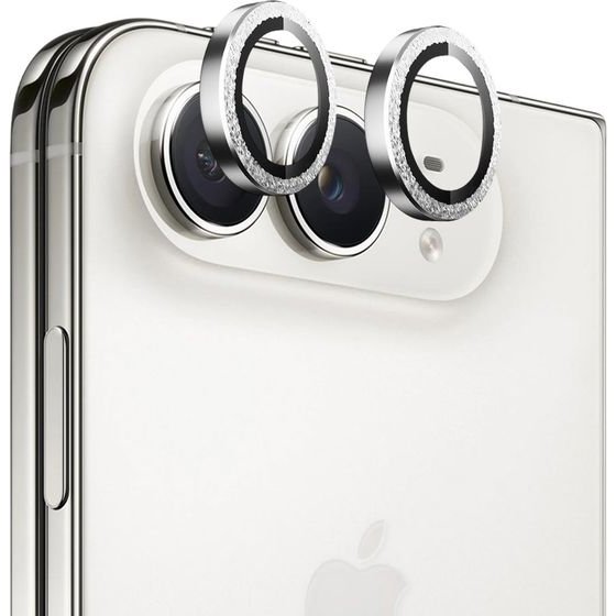 Blueo - Diamond Camera Lens Glass - iPhone Duo - Silver Diamond