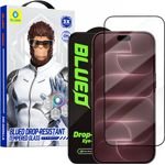 Blueo - Drop-Resistant Tempered Glass - iPhone 18 Pro Max / iPhone 17 Pro Max / iPhone 16 Pro Max - Black