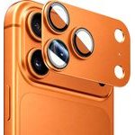 Blueo - Integrated Metal Camera Lens Protector - iPhone 17 Pro - Orange