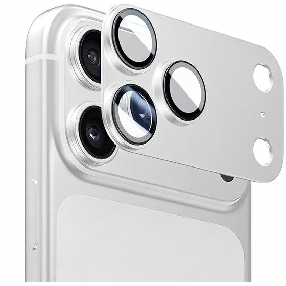 Blueo - Integrated Metal Camera Lens Protector - iPhone 18 Pro Max - Silver
