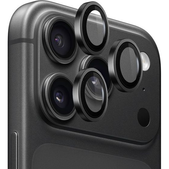 Blueo - Original Metal Frame Lens Glass - iPhone 18 Pro / iPhone 18 Pro Max - Black