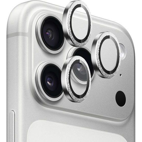 Blueo - Original Metal Frame Lens Glass - iPhone 18 Pro / iPhone 18 Pro Max - Glitter Diamond