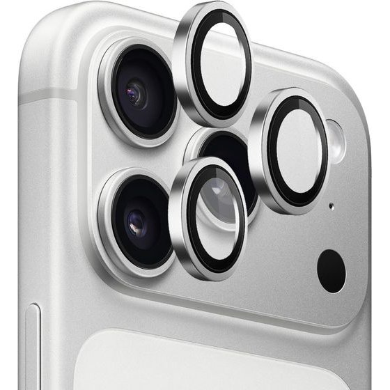 Blueo - Original Metal Frame Lens Glass - iPhone 18 Pro / iPhone 18 Pro Max - Silver