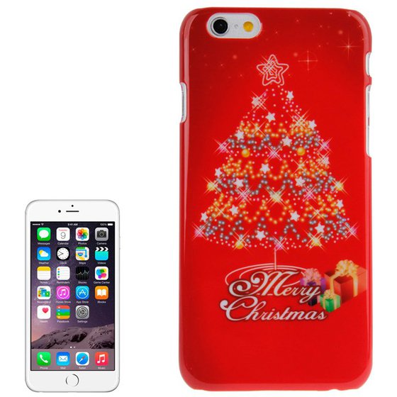 CHRISTMAS SERIES STARS CHRISTMAS TREE AND GIFTS PATTERN HARD CASE FOR IPHONE 6