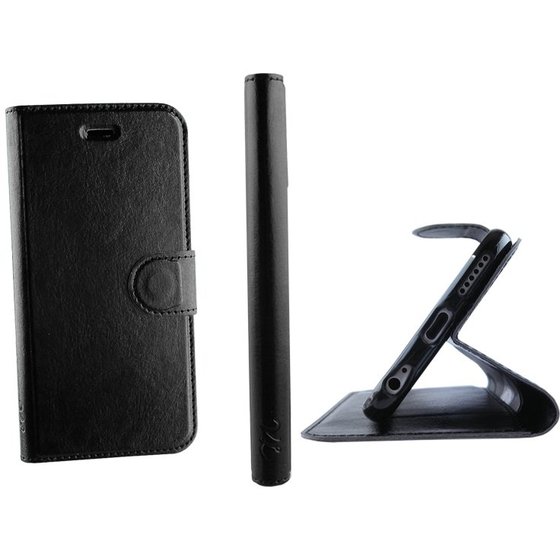 ���� MICROSOFT LUMIA 640 XL LEATHER-TPU BOOK STAND BLACK VL