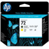 HP NO 72 PRINTHEAD MATTE BLACK AND YELLOW - C9384A