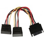 POWERTECH SATA POWER 15PIN MALE / 2X 15PIN FEMALE 15PIN