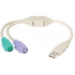 POWERTECH ������� USB �������� �� 2 X PS2 ������