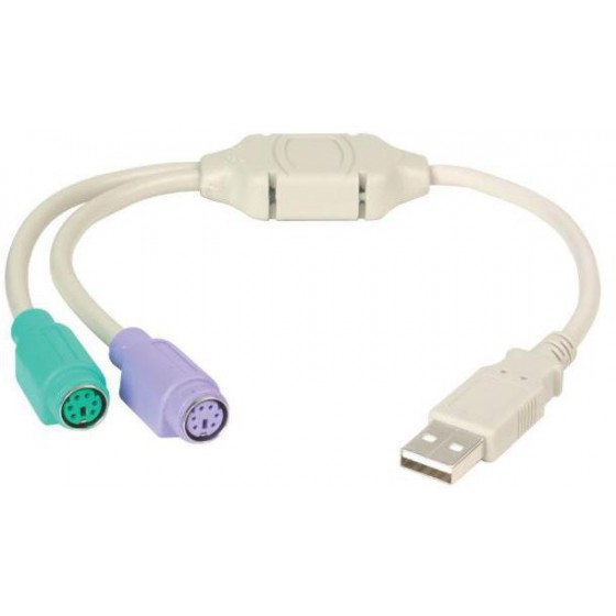 POWERTECH ������� USB �������� �� 2 X PS2 ������