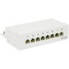 Goobay 68882 CAT5E ETHERNET PATCH PANEL. 8PORT STP GREY - (4040849688829)