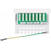 Goobay 68882 CAT5E ETHERNET PATCH PANEL. 8PORT STP GREY - (4040849688829)