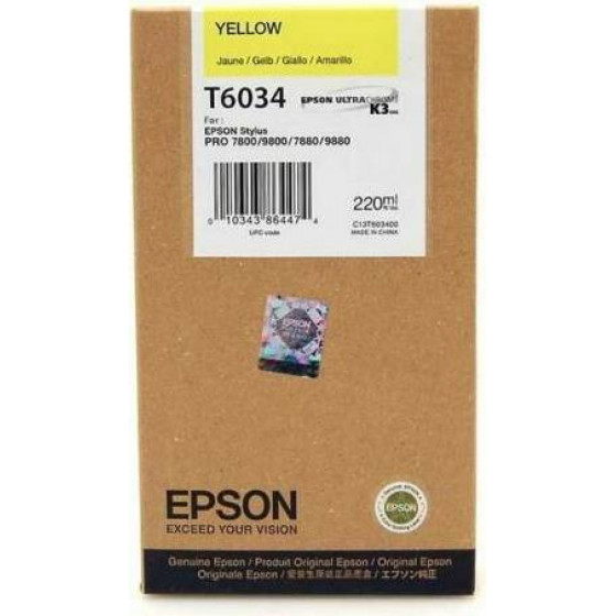 EPSON T6034 YELLOW 220ML - C13T603400