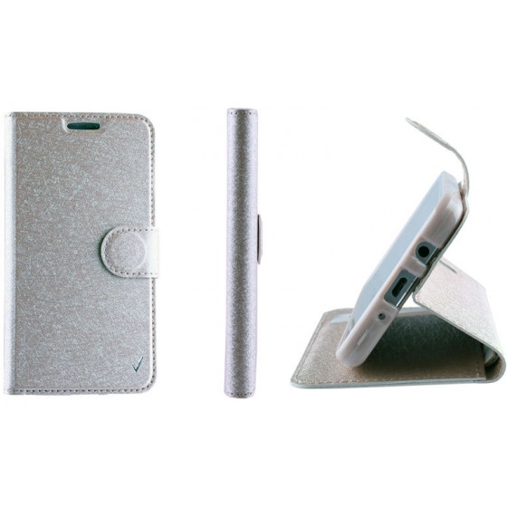 ���� SONY XPERIA M5 E5603 5.0 LEATHER GOLD-TPU BOOK STAND VL