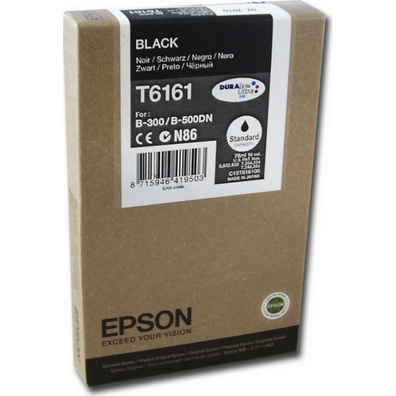 EPSON T6161 BLACK WITH PIGMENT INK - C13T616100