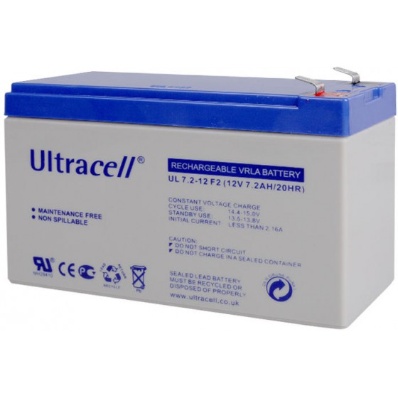 ULTRACELL 12V 7.2AH F2 �������� - (0162103160019)