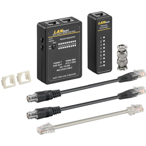 93010 NETWORK CABLE TESTER SET FOR CAT 5/6 NETWORK AND ISDN CONNECTIONS - (4040849930102)