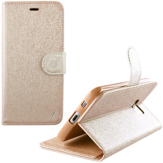 ���� SAMSUNG GALAXY J5 2016 J510 LEATHER GOLD-TPU BOOK STAND VL