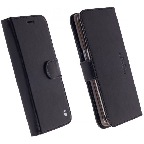 ���� SAMSUNG S7 EDGE LEATHER EKERO FOLIOWALLET 2IN1 BLACK KRUSE