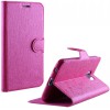 ���� IPHONE SE/5/5S 4.0 LINE LEATHER-TPU BOOK STAND PINK VL