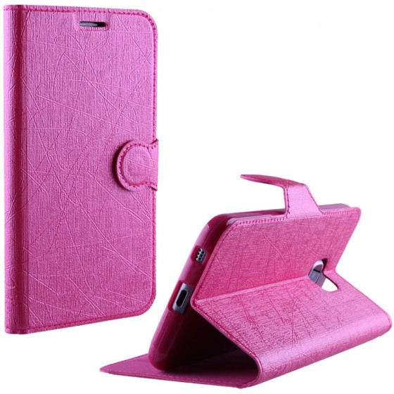 ���� IPHONE SE/5/5S 4.0 LINE LEATHER-TPU BOOK STAND PINK VL