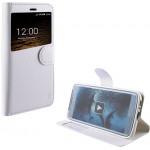 ���� SAMSUNG GALAXY S7 EDGE G935 LEATHER-TPU VIEW BOOK STAND WHI