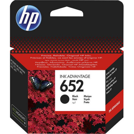 HP NO 652 BLACK - (F6V25AE)