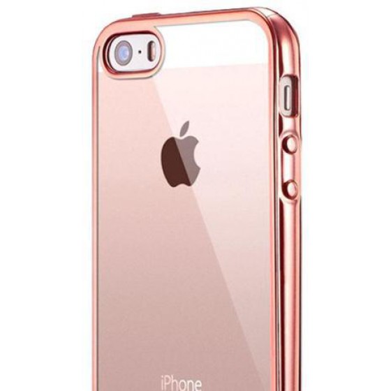 ���� TPU INOS APPLE IPHONE 5/5S/SE ELECTROPLATE ULTRA SLIM 0.3MM ���-�����
