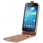 LEATHER CASE PLUS NEW ��� SAMSUNG J3(J320),2016 - WHITE