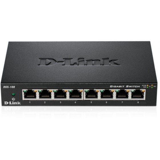 DLINK SWITCH DGS-108/E 8 PORT GIGABIT