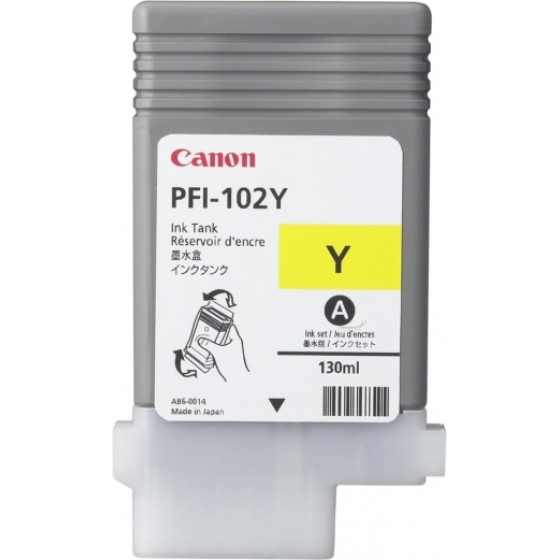 CANON PFI-102 YELLOW - 130ML - 0898B001