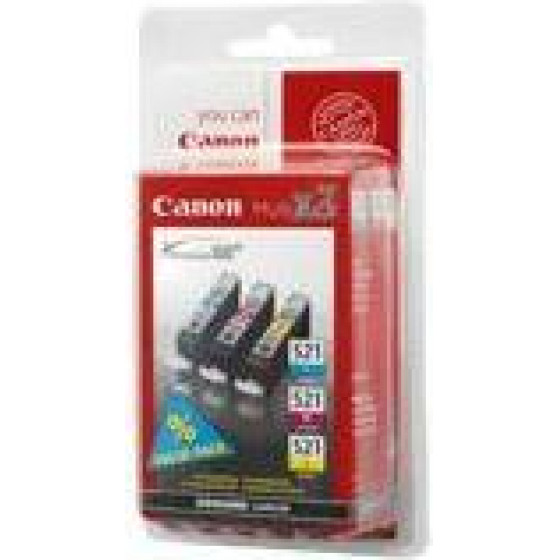 CANON CLI-521 VALUE PACK (CYAN MAGENTA YELLOW) - 2934B007