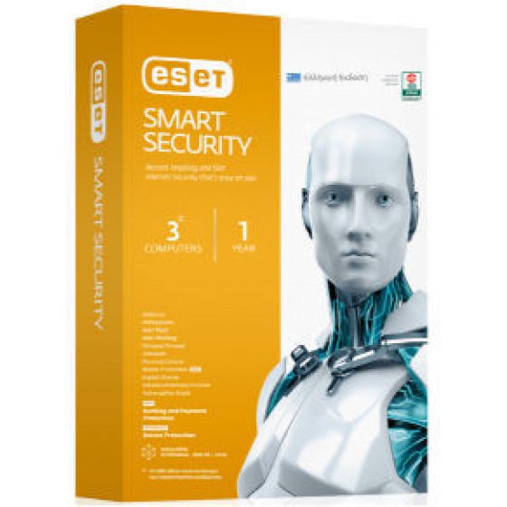 SW ESET SMART SECURITY RETAIL BOX 3LIC - (ES9G31Y)