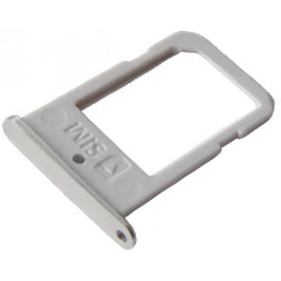 SIM CARD HOLDER FOR SAMSUNG G925 GALAXY S6 EDGE WHITE OEM