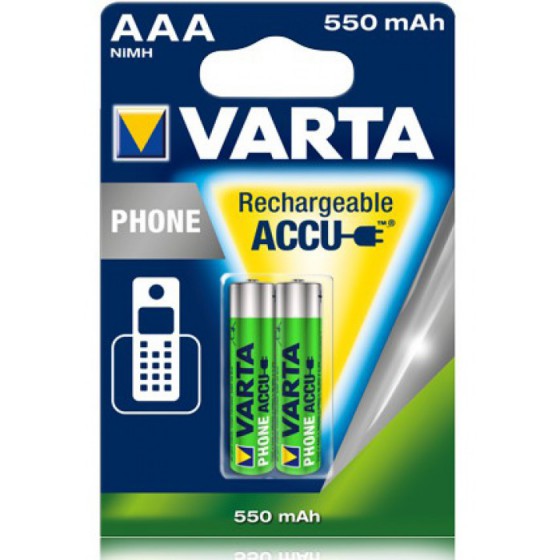 VARTA ���������������� ����.2 PHONE POWER 2 AAA 550MAH